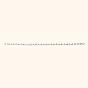 Solitaire 925 Silver Chain Earrings Set with Rhodium and Lacquer coating for Anti-tarnish.